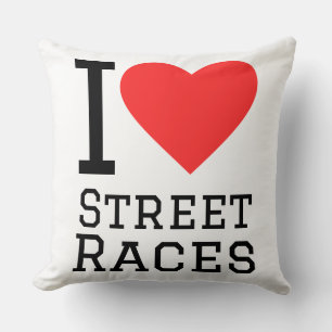 Ik hou van straat races kussen