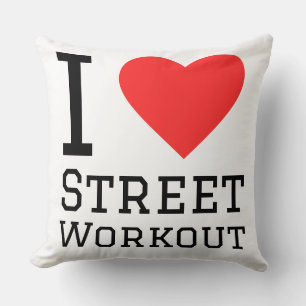 ik hou van street workout kussen