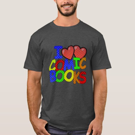 Ik hou van stripboeken t-shirt (Voorkant)