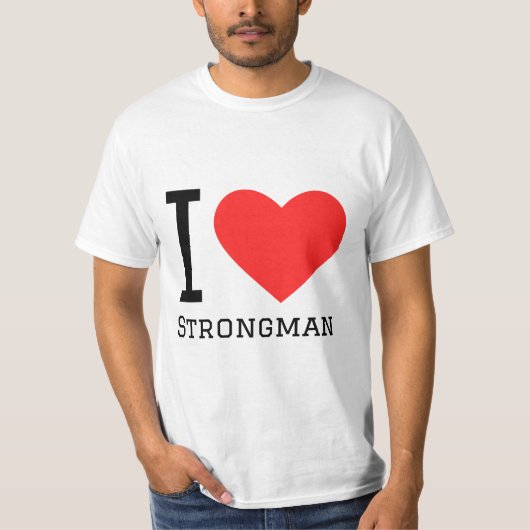 Ik hou van strongman t-shirt (Voorkant)