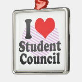 Ik hou van Student Council Metalen Ornament (Links)
