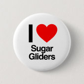 ik hou van suikerzweefvliegtuigen ronde button 5,7 cm (Voorkant)