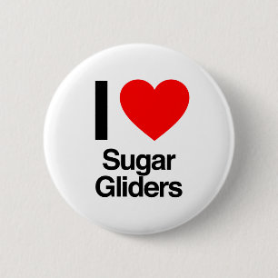 ik hou van suikerzweefvliegtuigen ronde button 5,7 cm