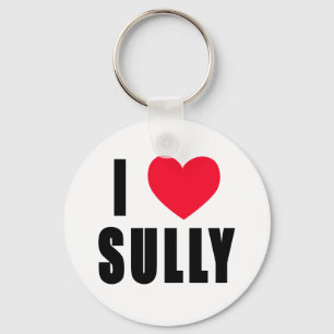 Ik hou van Sully I HEART Sully Sleutelhanger