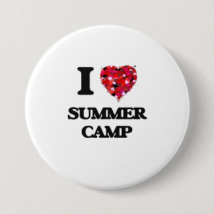 Ik hou van Summer Camp Ronde Button 7,6 Cm