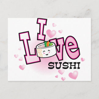 Ik hou van sushi briefkaart