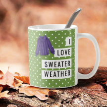 Ik hou van sweater weer leuk witte polka stippen g
