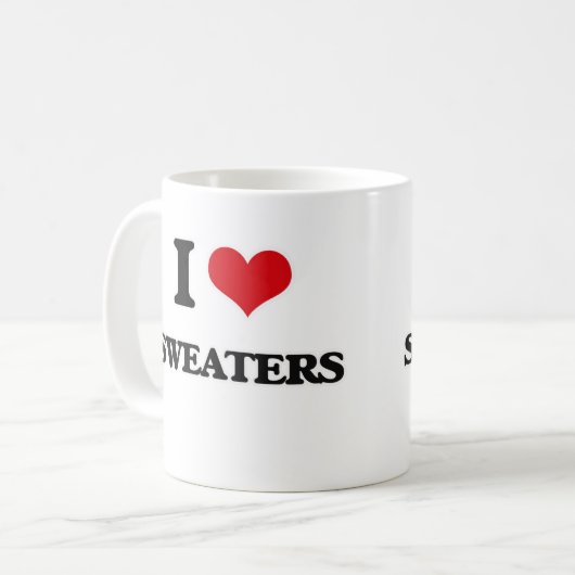 Ik hou van Sweaters Koffiemok (Voorkant links)
