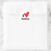 Ik hou van Sydney Ronde Sticker (Tas)