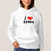 Ik hou van Syrië سور يا Hoodie (Voorkant)