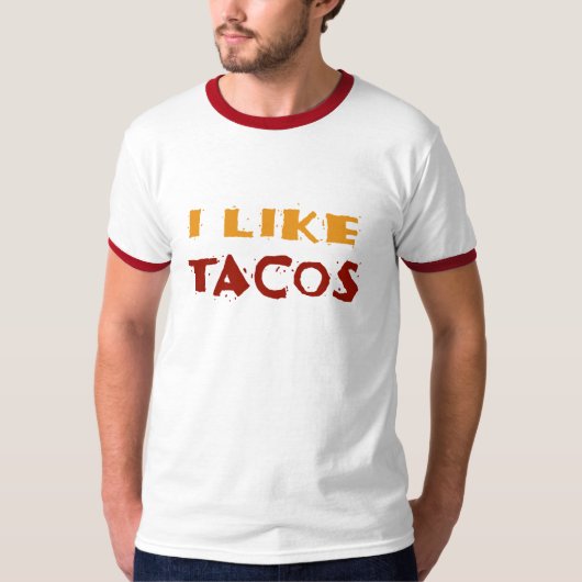 Ik hou van T-shirt Tacos (Voorkant)