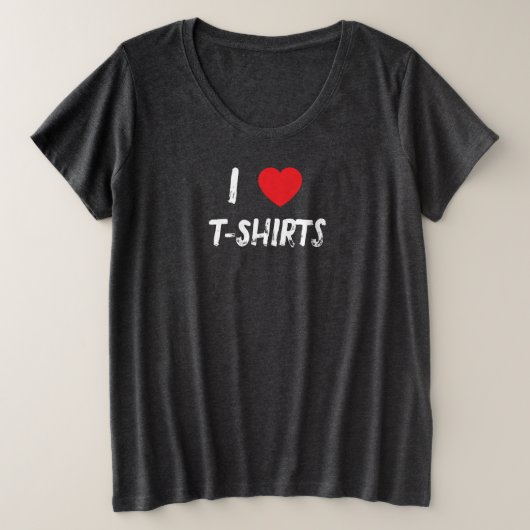 Ik hou van T-shirts (Design voorkant)