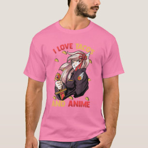 Ik hou van tacos en Anime - Kawaii Cute - Manga Ot T-shirt