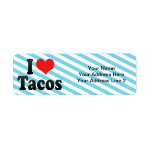Ik hou van Tacos Etiket