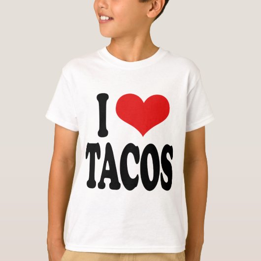 Ik hou van Tacos T-shirt (Voorkant)
