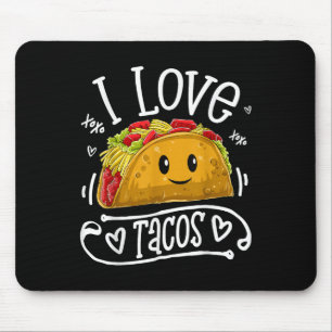 Ik hou van Tacos T Shirt Cinco de Mayo Vrouwen Man Muismat