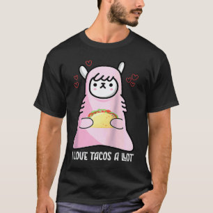 Ik hou van Tacos Valentijnsdag Taco Bar Schattige T-shirt