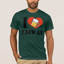 ik hou van taiwan bier t-shirt