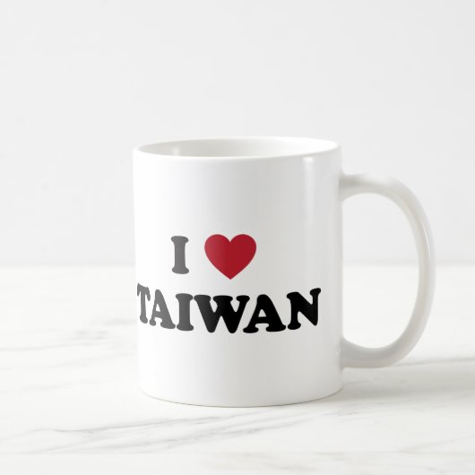 Ik hou van Taiwan Koffiemok (Rechts)