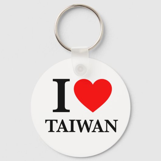 Ik hou van Taiwan Sleutelhanger (Voorkant)