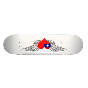 Ik hou van Taiwan - vleugels Skateboard