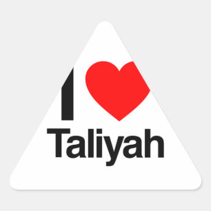ik hou van taliyah driehoek sticker