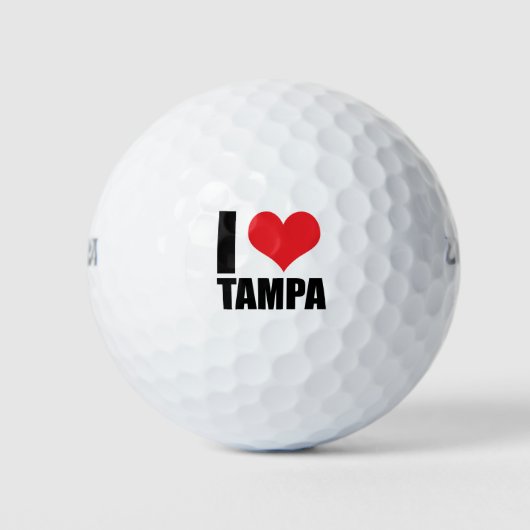 Ik hou van Tampa Golfballen (Voorkant)