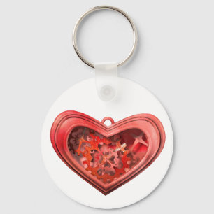 Ik hou van tandwielen sleutelhanger