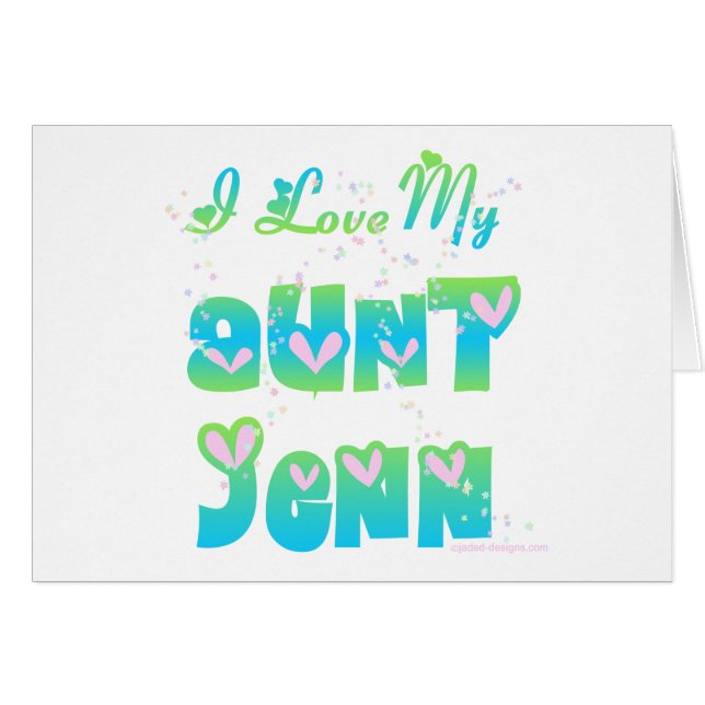 Ik hou van tante Jenn (Voorkant Horizontaal)