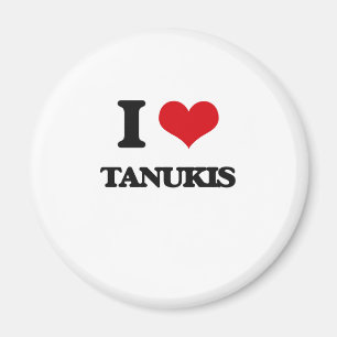 Ik hou van Tanukis Magneet