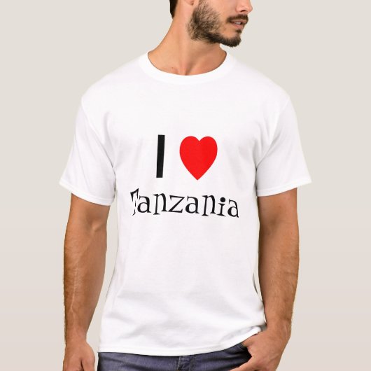 Ik hou van Tanzania shirt (Voorkant)