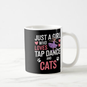 Ik hou van tapdansen en kattengeschenken tapdanser koffiemok