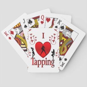 Ik hou van tapdansen pokerkaarten