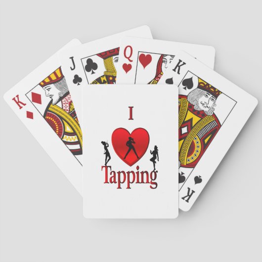 Ik hou van tapdansen pokerkaarten (Achterkant)