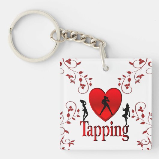 Ik hou van tapdansen sleutelhanger (Voorkant)
