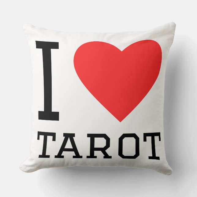 Ik hou van tarot kussen (Voorkant)
