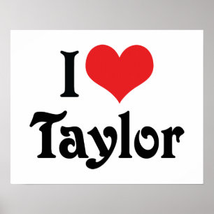 Ik hou van Taylor Poster