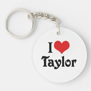 Ik hou van Taylor Sleutelhanger