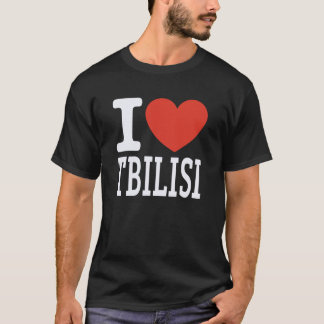 Ik hou van Tbilisi City Heart Grafisch Souvenir Re T-shirt