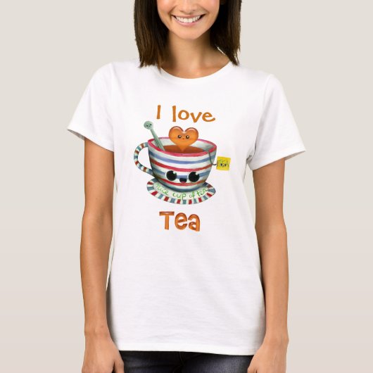 Ik hou van Tea T-shirt (Voorkant)