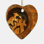 Ik hou van techniek keramisch ornament (Rechts)