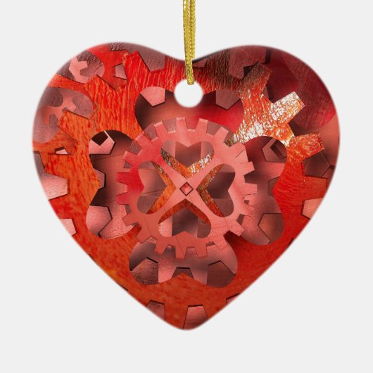Ik hou van techniek keramisch ornament (Voorkant)