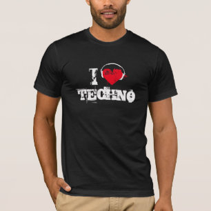 Ik hou van techno t-shirt
