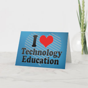 Ik hou van technologie-educatie kaart