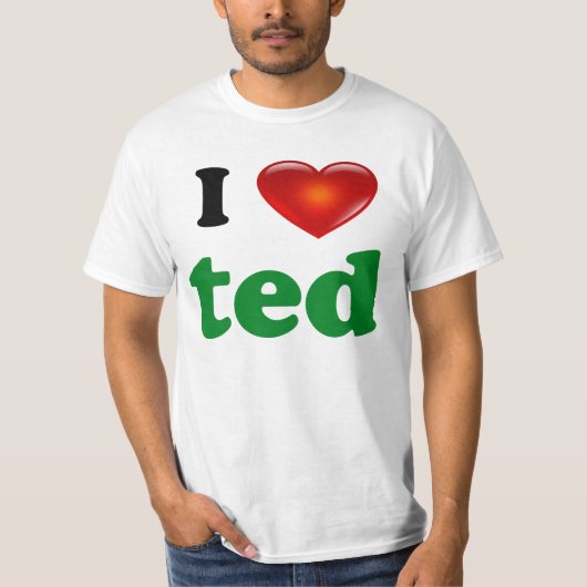 Ik hou van Ted Shirt (Voorkant)