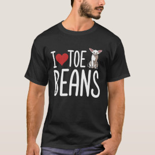 Ik hou van teennagels Oosterse Korthaar Kat T-shirt