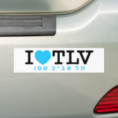 Ik hou van Tel Aviv | Sticker (Op auto)