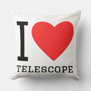 Ik hou van telescoop kussen