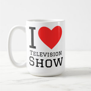 Ik hou van televisieprogramma koffiemok