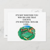 ik hou van tennis briefkaart (Voorkant / Achterkant)